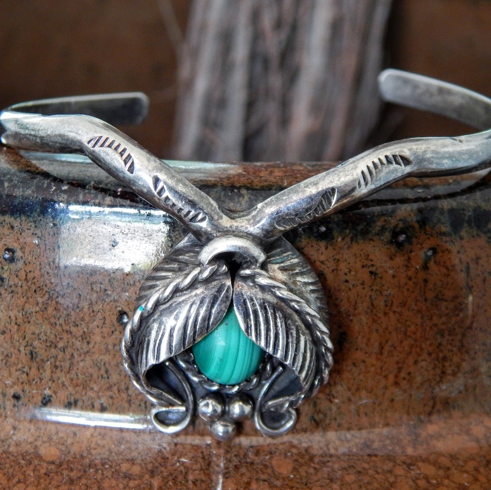 Vintage Cuff Bracelet - Sterling Silver